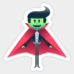 Cute vampire illustration Sticker